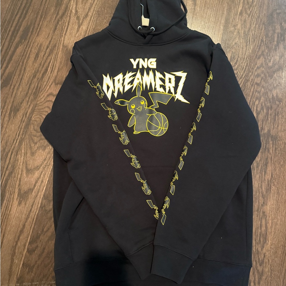 YNG Dreamerz Black Hoodie with Yellow Graphic